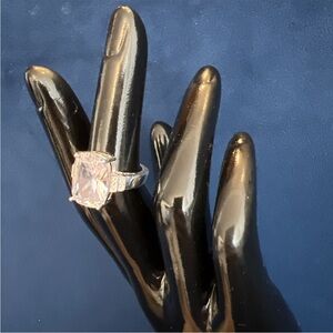 Charter Club Ring Silver Plated Size 6 Engagement Ring Stone